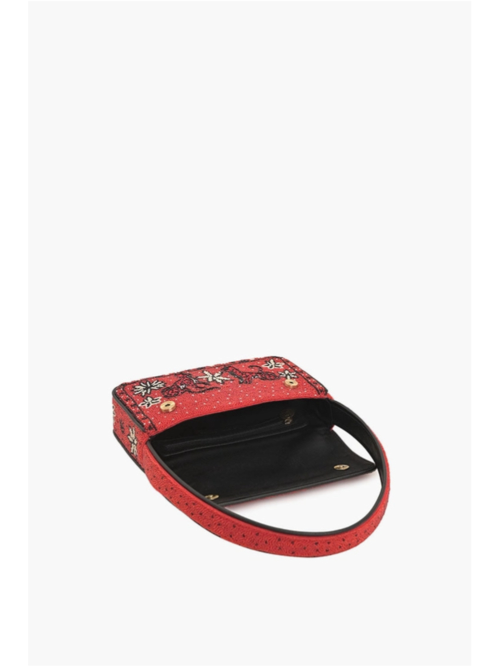 America & Beyond Leopard Scarf Beaded Shoulder Bag - Picture 4 of 9